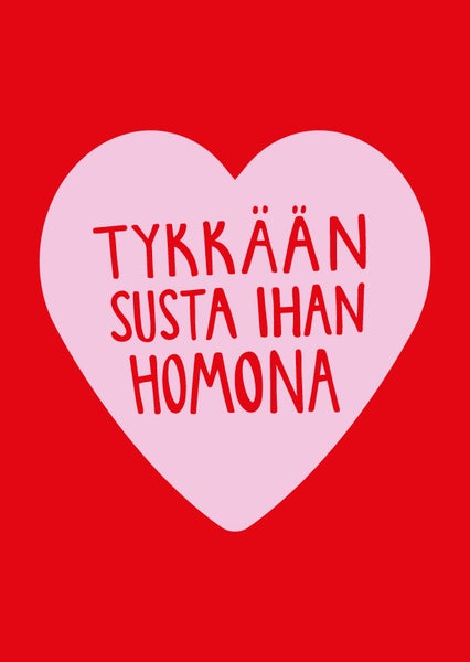 Tykk&auml;&auml;n susta homona, 2-osainen kortti